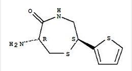 (2S,6R)-6-Amino-2-(2-thienyl)-1,4-thiazepan-5-one (2S,6R)-6-Amino-2-(2-thienyl)-1,4-thiazepan-5-one