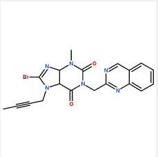 8-bromo-7-(2-butyn-1-yl)-3,7-dihydro-3-methyl-1-((4-methyl-2-quinazolinyl)methyl)-1h- 8-bromo-7-(2-butyn-1-yl)-3,7-dihydro-3-methyl-1-((4-methyl-2-quinazolinyl)methyl)-1h-